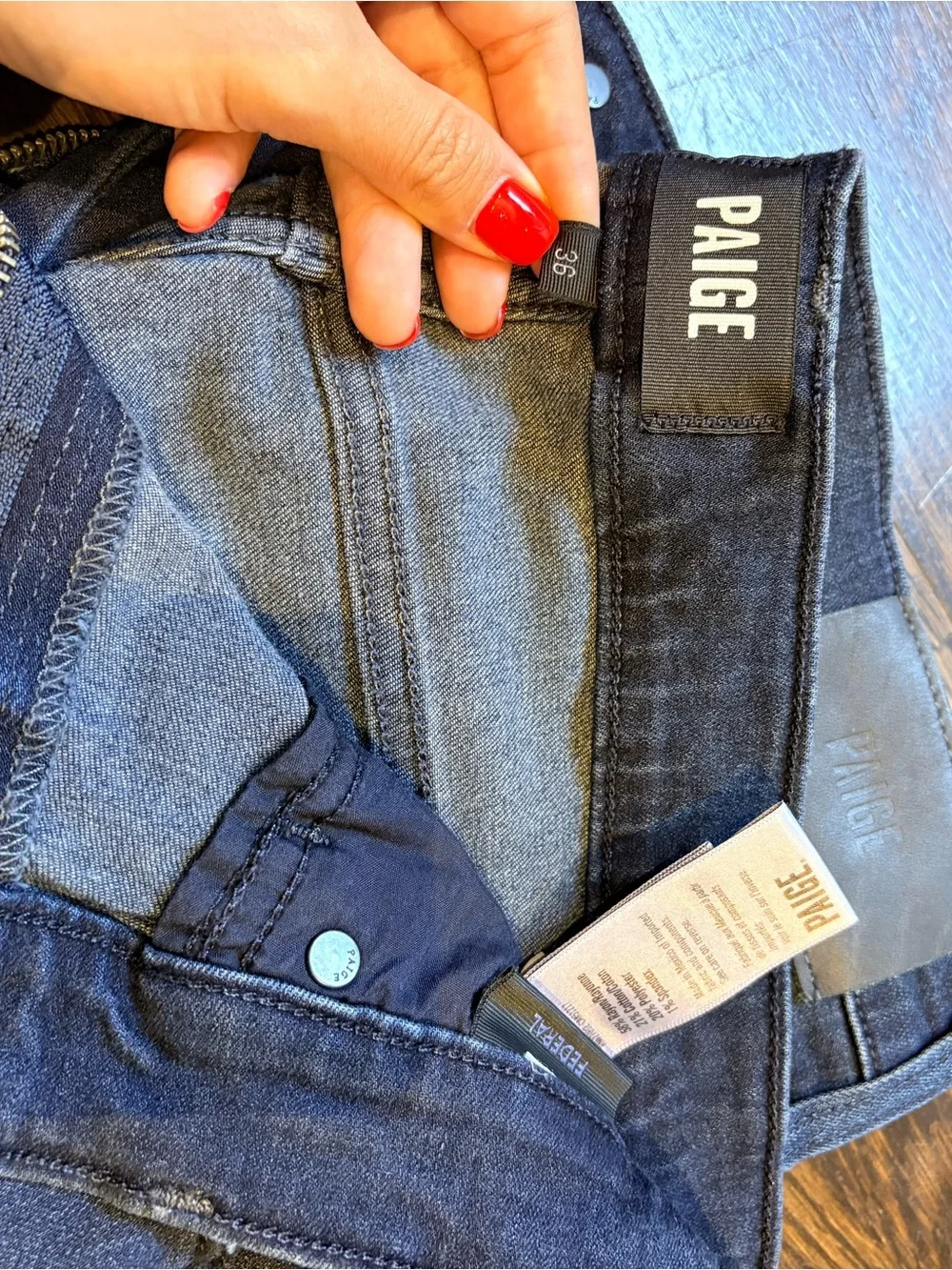 PAIGE “Federal” Straight Jeans - Men’s 36 - “Hastings” color